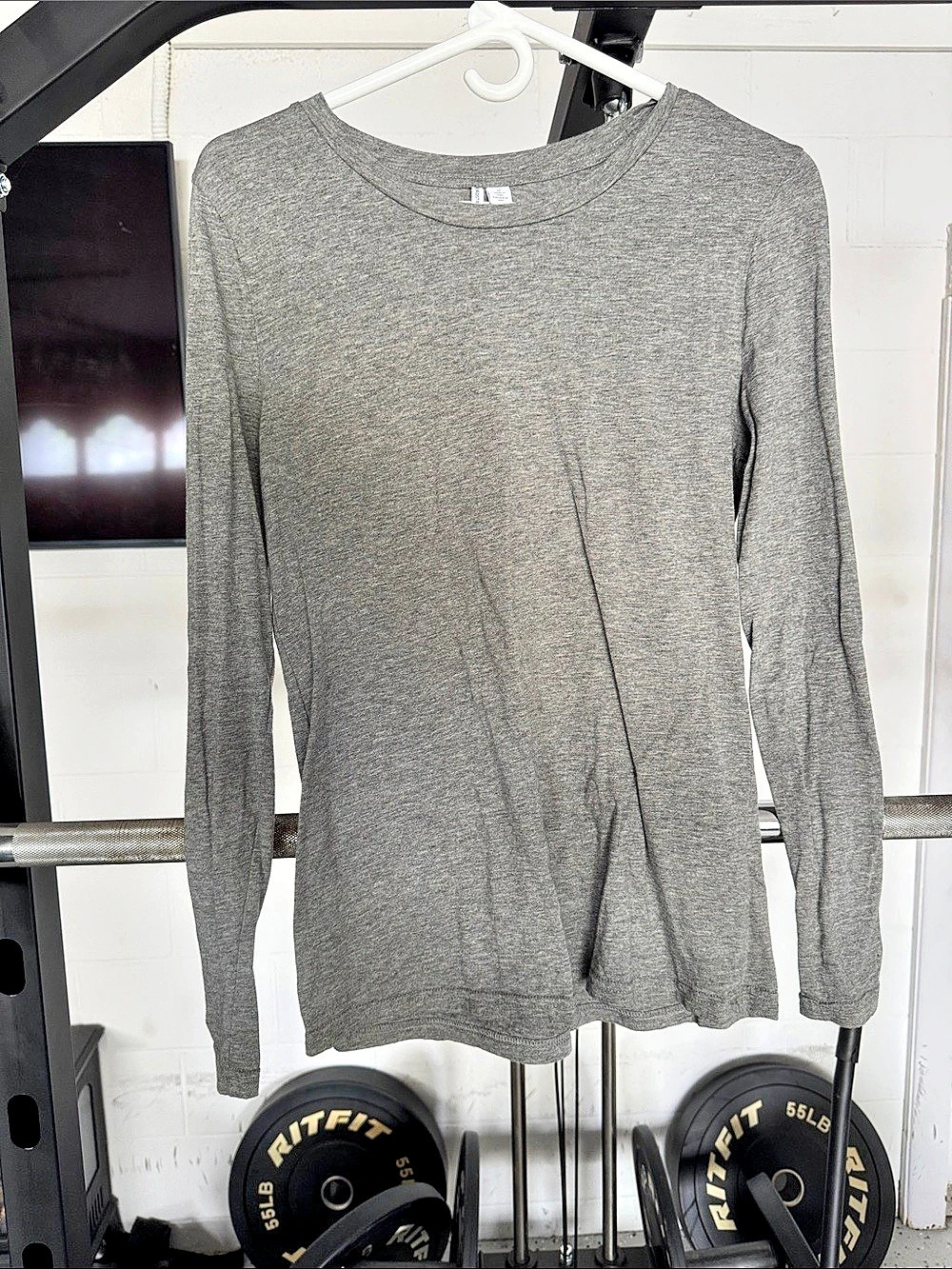 Nordstrom Long Sleeve Tee in Gray Size Medium Like New